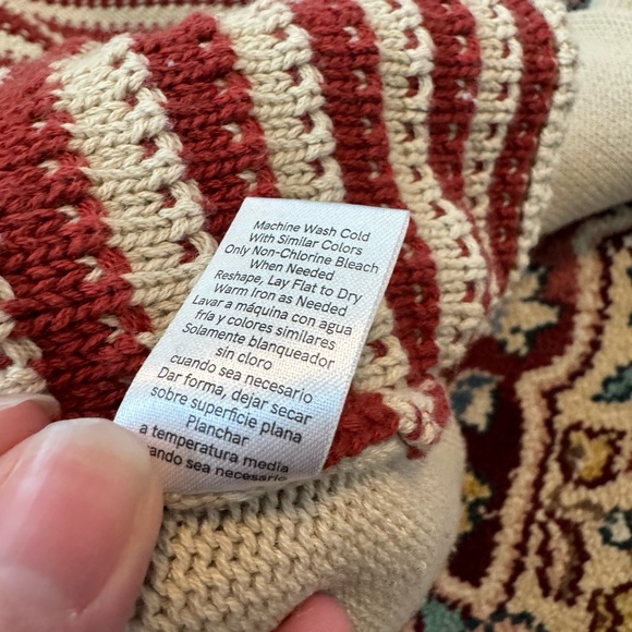 ⭐️3for10⭐️ Cotton Knit American Flag Americana Crewneck Pullover Women’s Medium - Picture 8 of 11